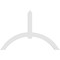 Ekena Millwork Archdale Architectural Grade PVC Gable Bracket, 84"W x 56"H x 4"D x 6"F, 16/12 Pitch GBP084X56X0406ARC00 - alternate 2